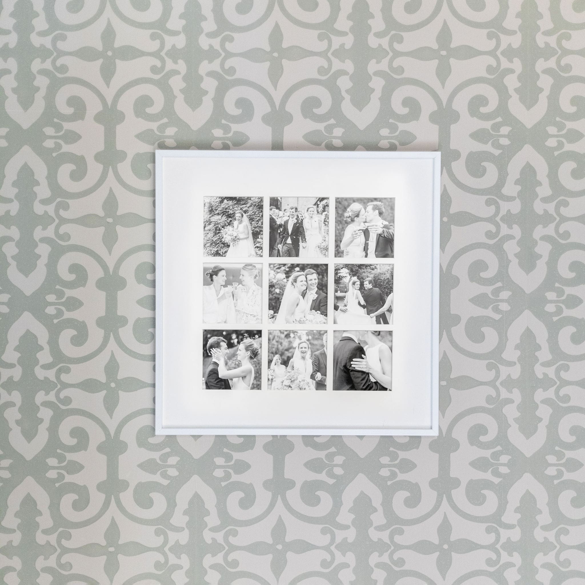 Nine Aperture White Wall Hanging Frame - Image 3