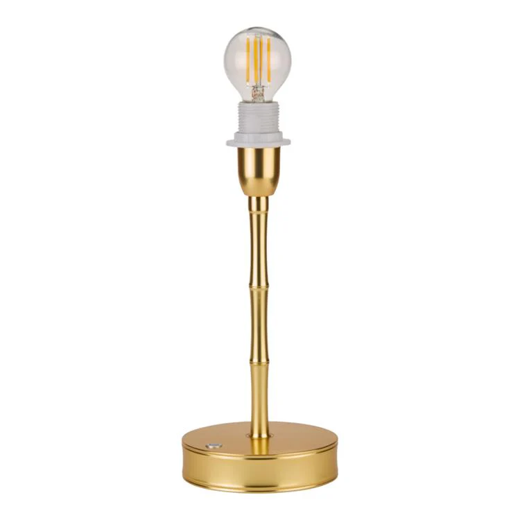 Bamboo Lamp Base Gold 25cm