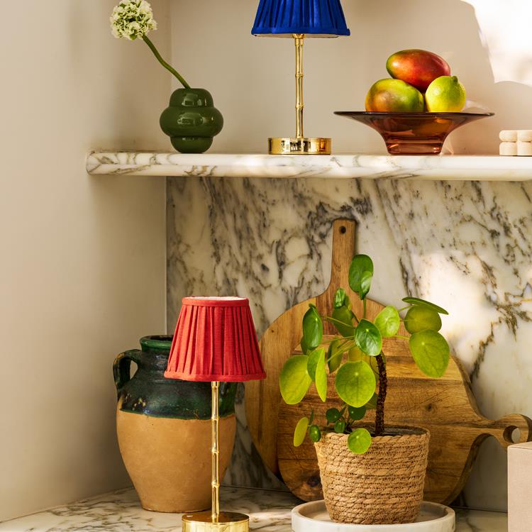 Bamboo Lamp Base Gold 30cm - Image 3
