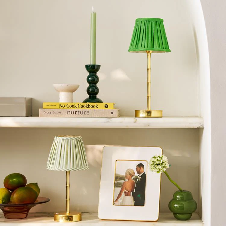 Bamboo Lamp Base Matt Gold 30cm - Image 2