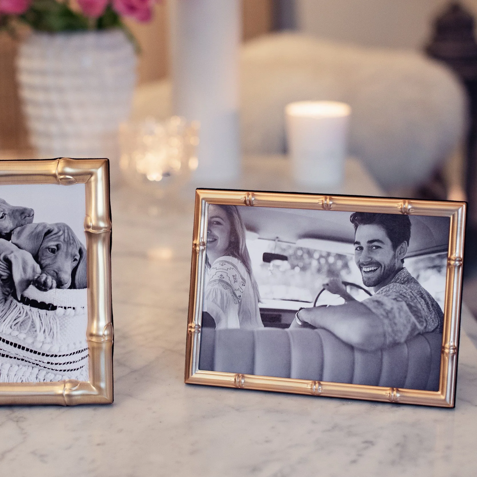 Bamboo Matte Gold Photo Frame - Image 3