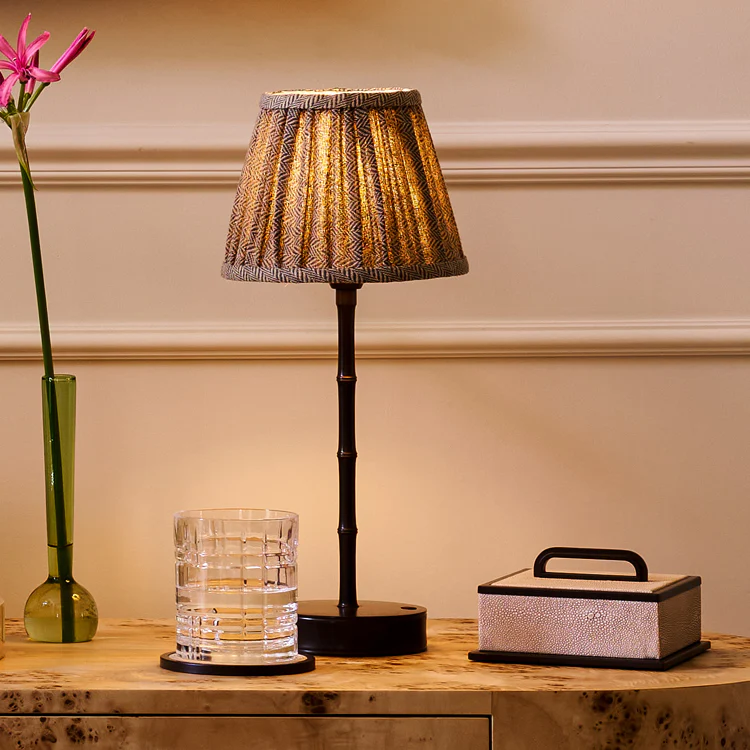 Bronze Bamboo Rechargeable Lamp Base - 30cm - Image 2