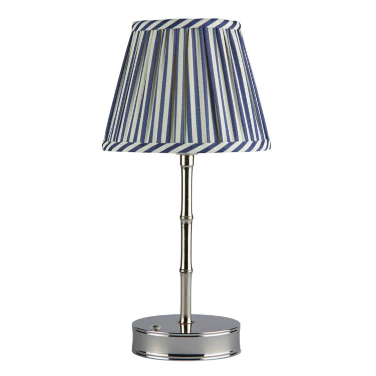 Silver Bamboo Rechargeable Lamp Base - 25cm - Image 3
