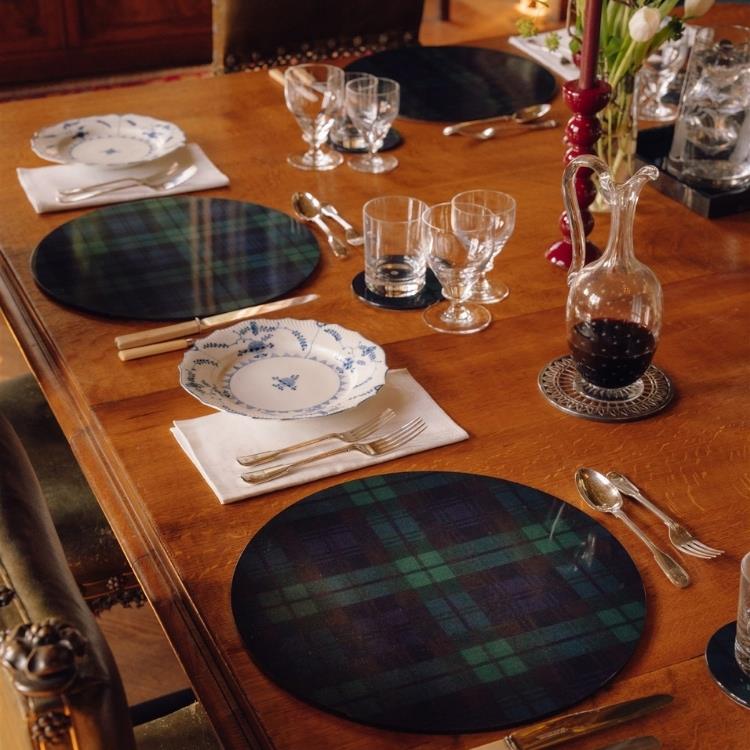 Black Watch Tartan Placemats- Set of 4 - Image 2