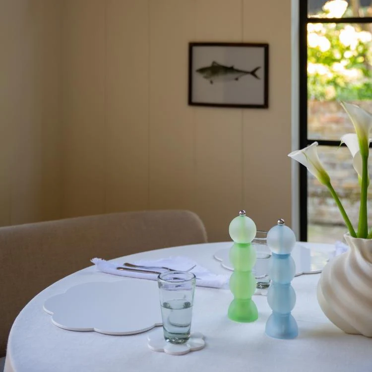 Blue Frosty Bobbin Salt or Pepper Mill - Image 3