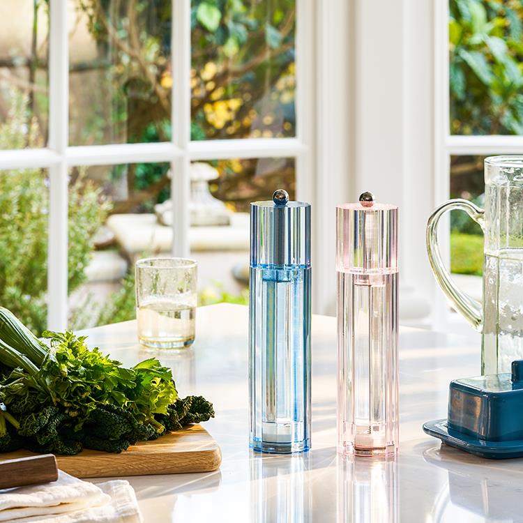Blue Icy Flute Salt or Pepper Mill - Image 2