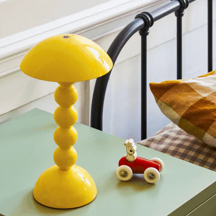 Buttercream Lacquer Rechargeable Bobbin LED Lamp - Image 2