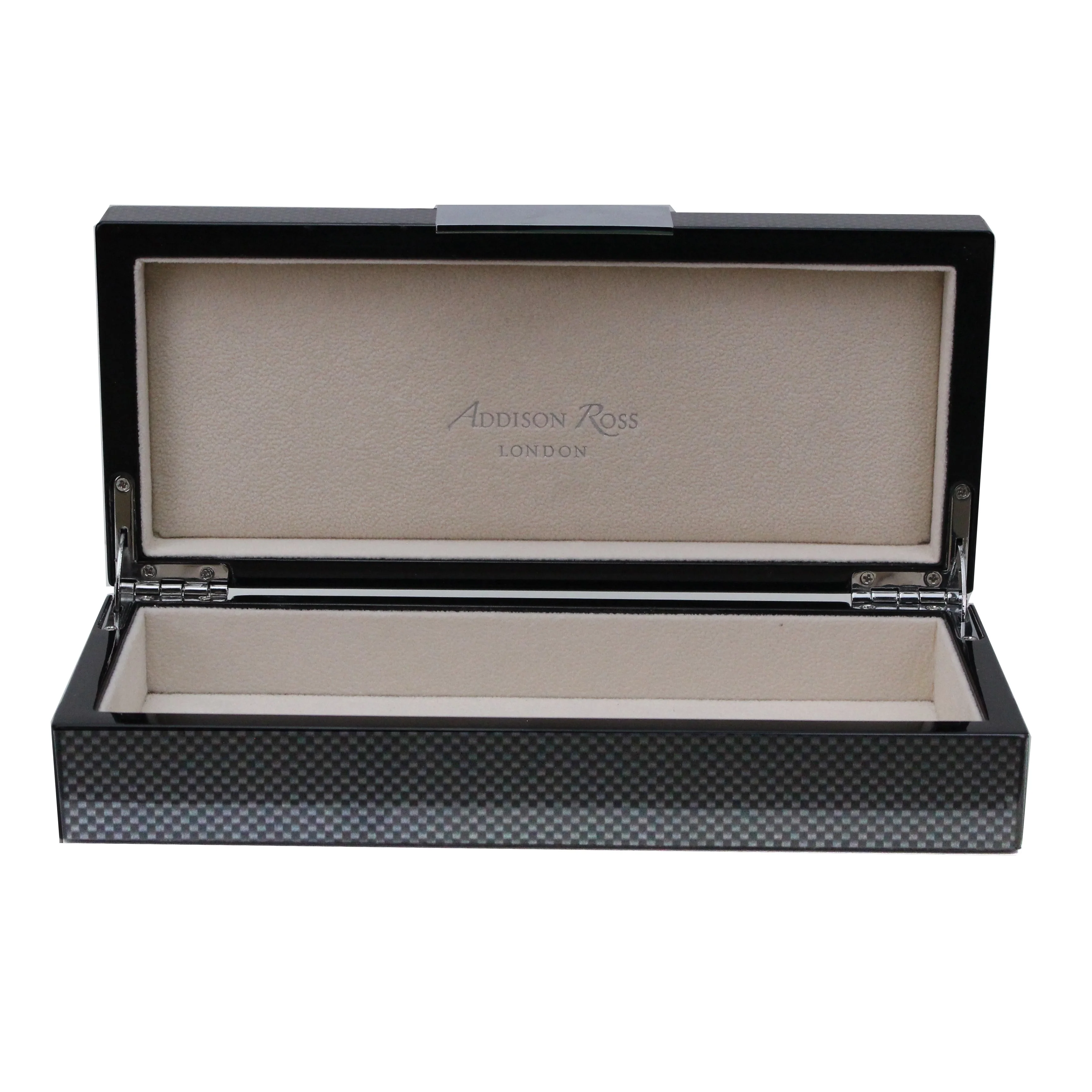 Carbon Fibre Lacquer Box with Silver - Image 4