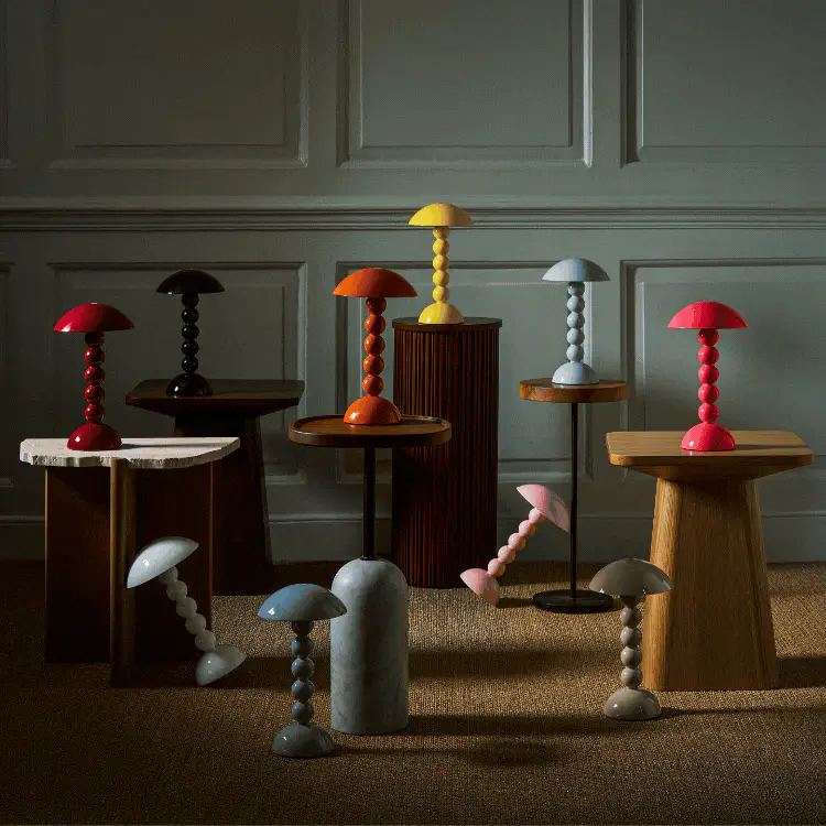 Cherry Lacquer Rechargeable Bobbin LED Lamp - Image 5