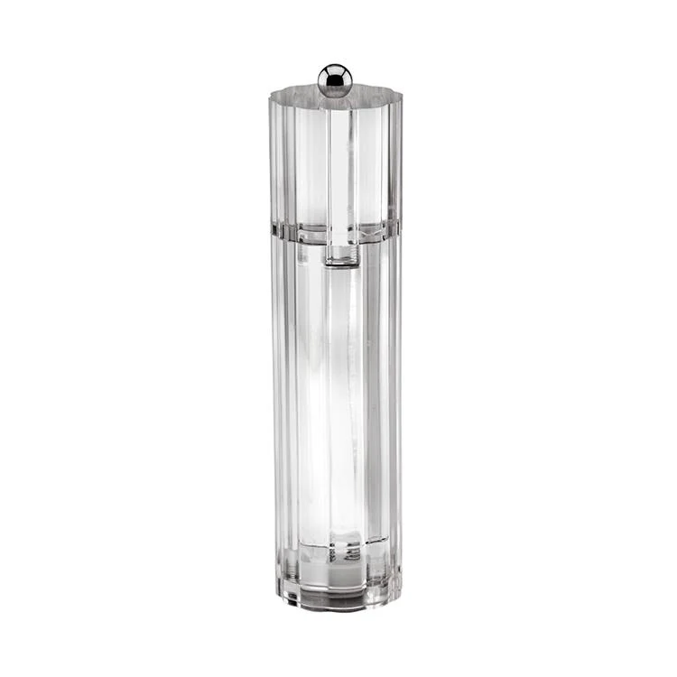 Clear Icy Flute Salt or Pepper Mill