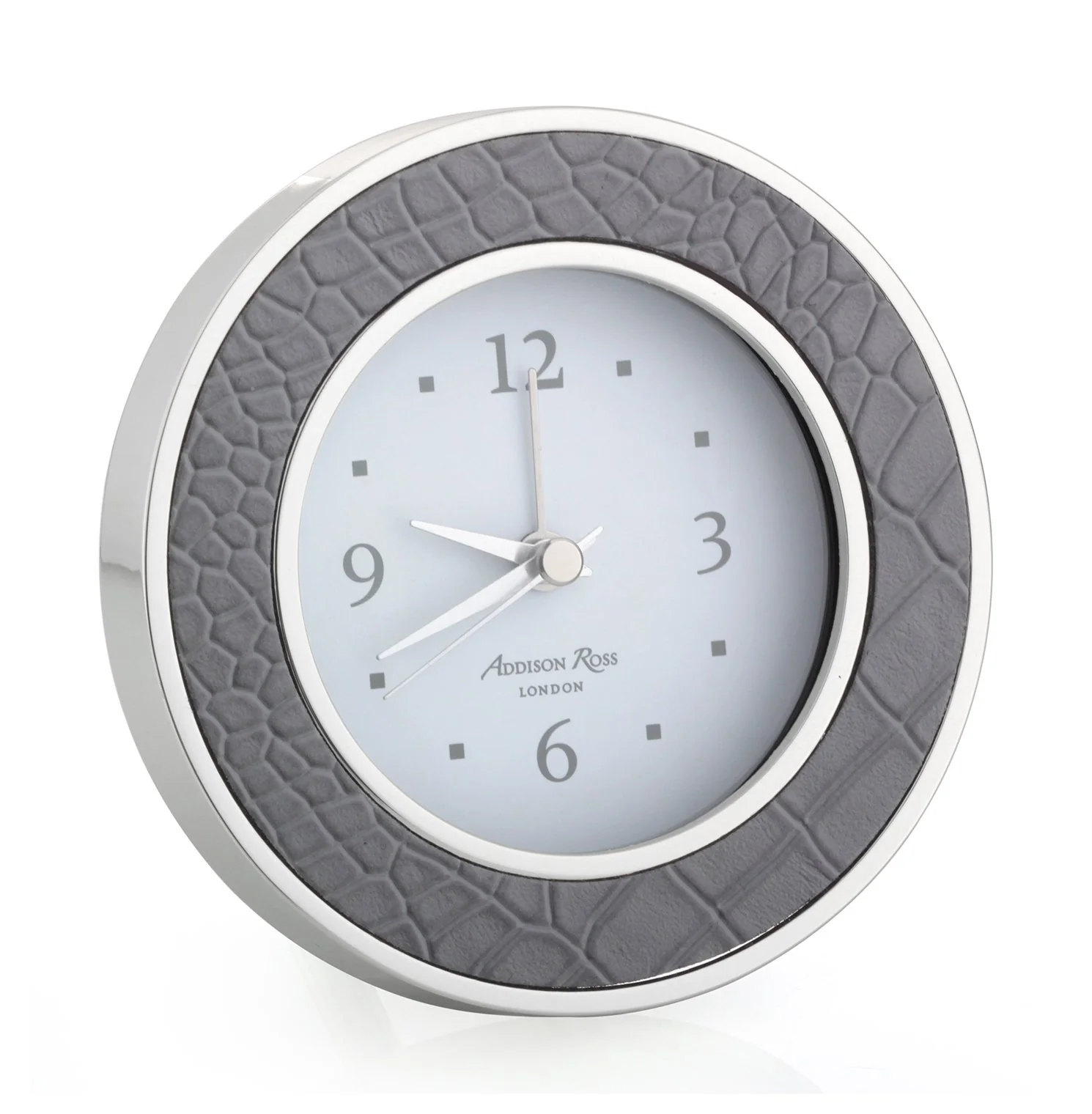 Dove Croc Silver Alarm Clock