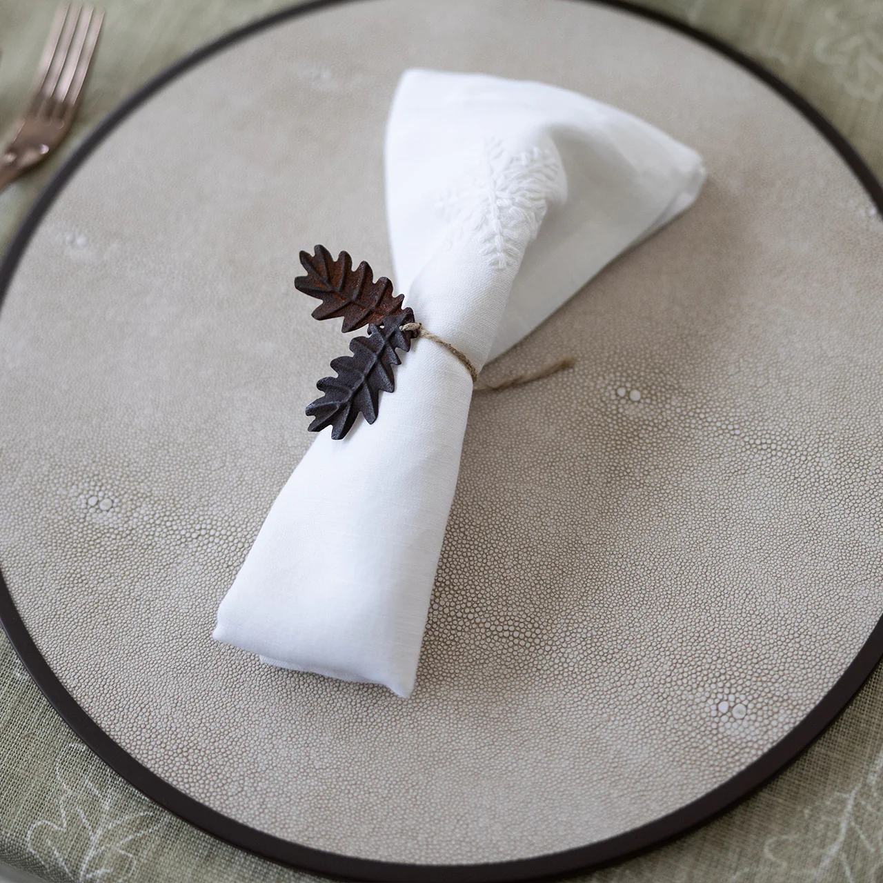 Ecru Placemats - Set of 4 - Image 4