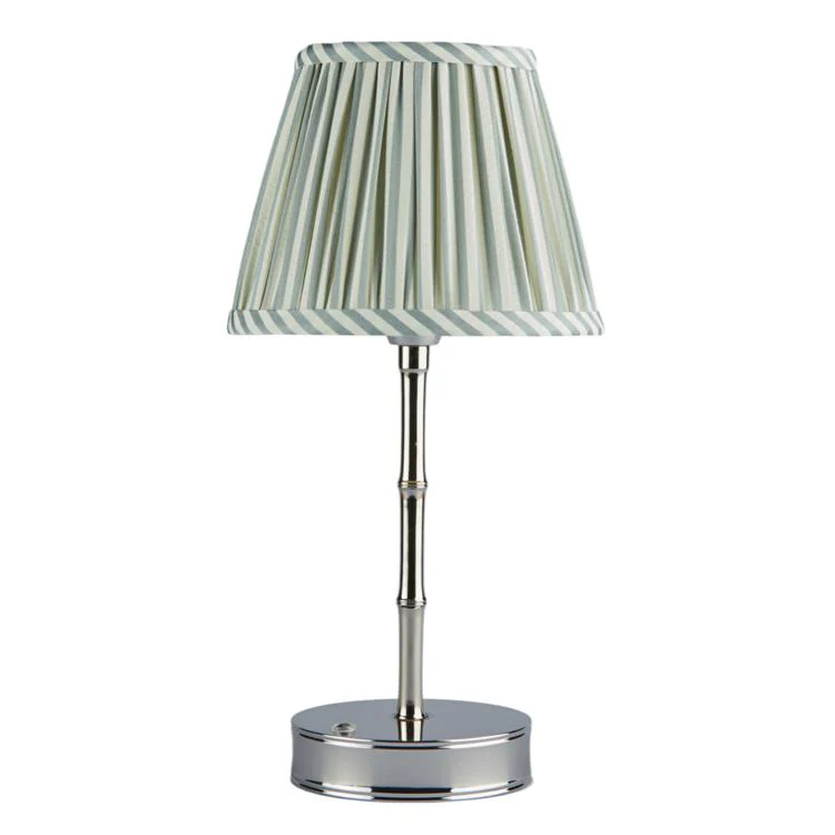 Chambray Striped Lampshade - 16cm - Image 3