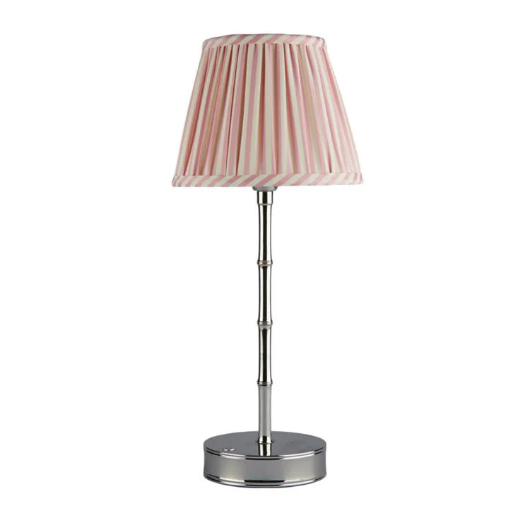 Pink Striped Lampshade - 16cm - Image 4