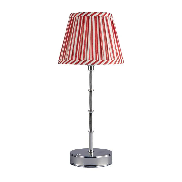 Red Striped Lampshade - 16cm - Image 3