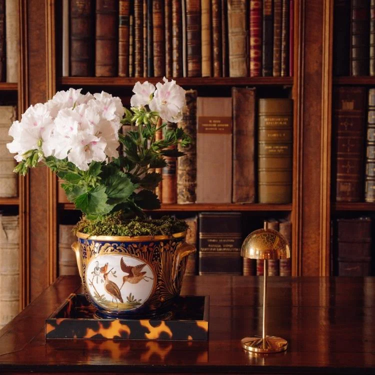 Faux Tortoiseshell Small Lacquered Serving Tray - Image 2