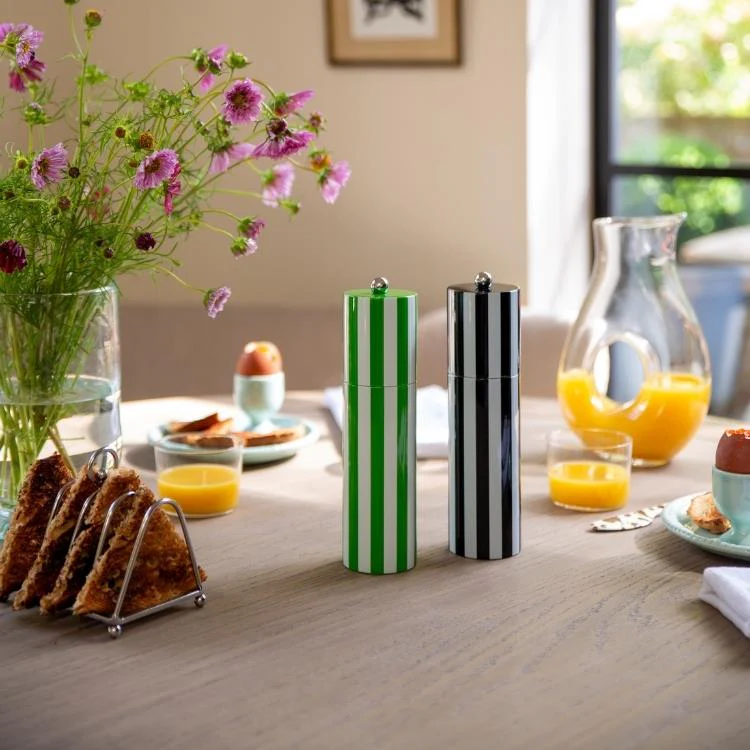 Green Striped Column Salt or Pepper Mill - Image 2