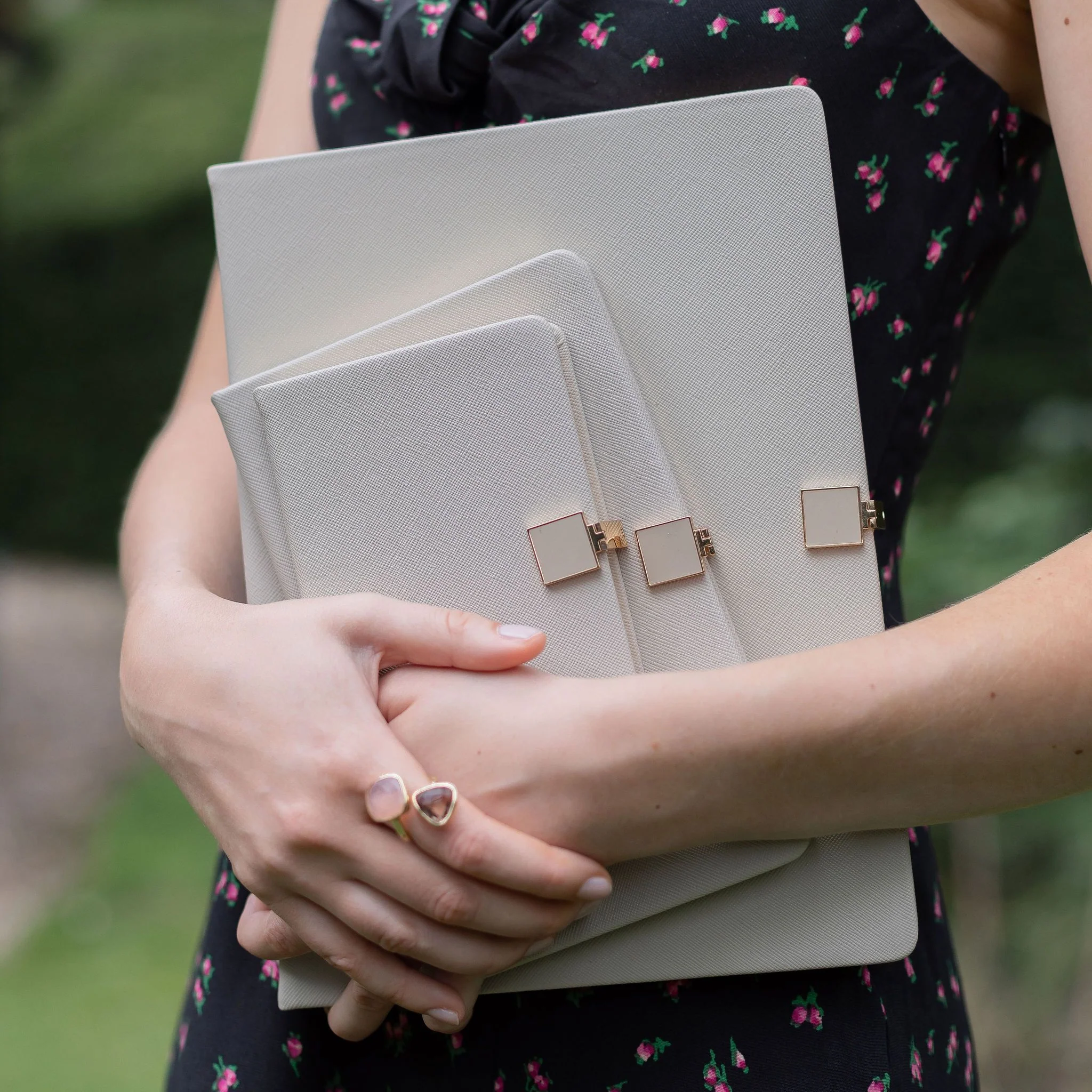 Grey & Gold A6 Notebook - Image 3