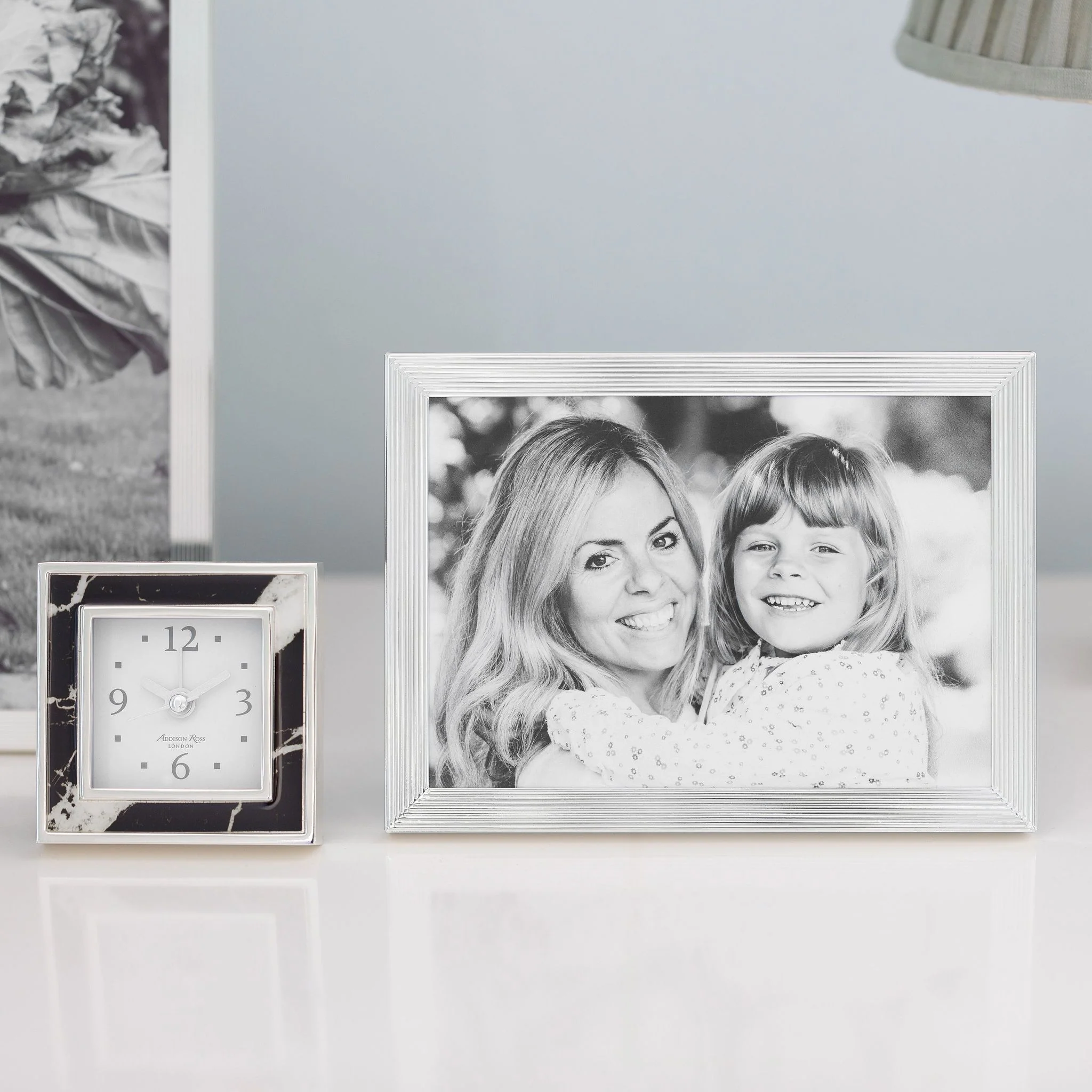 Grooved Silver Plate Photo Frame - Image 3