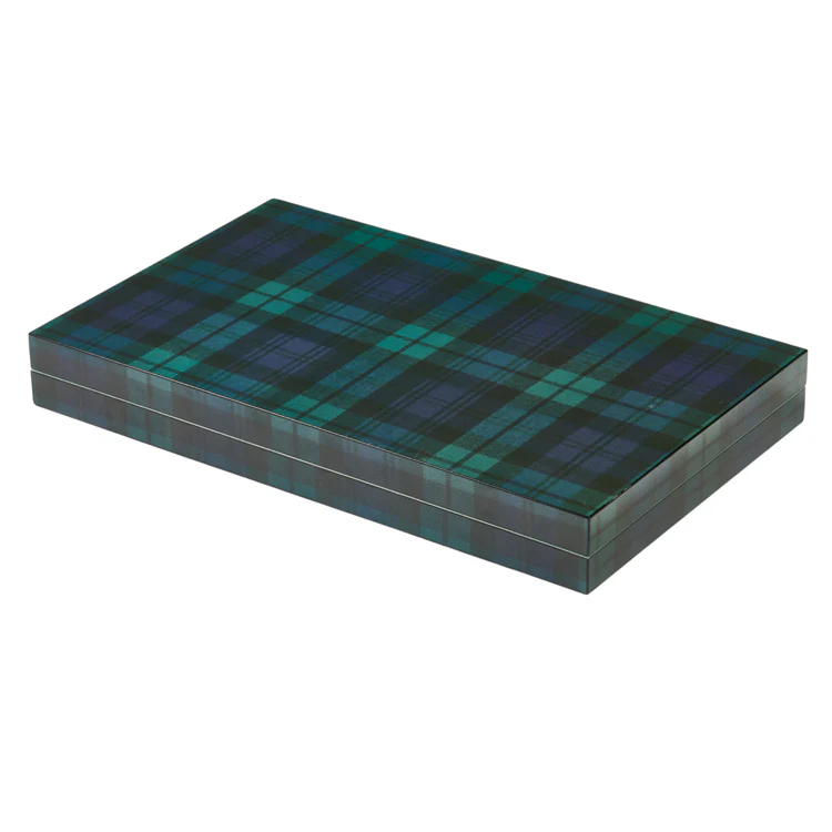 Tartan Lacquer Backgammon Set - Image 2
