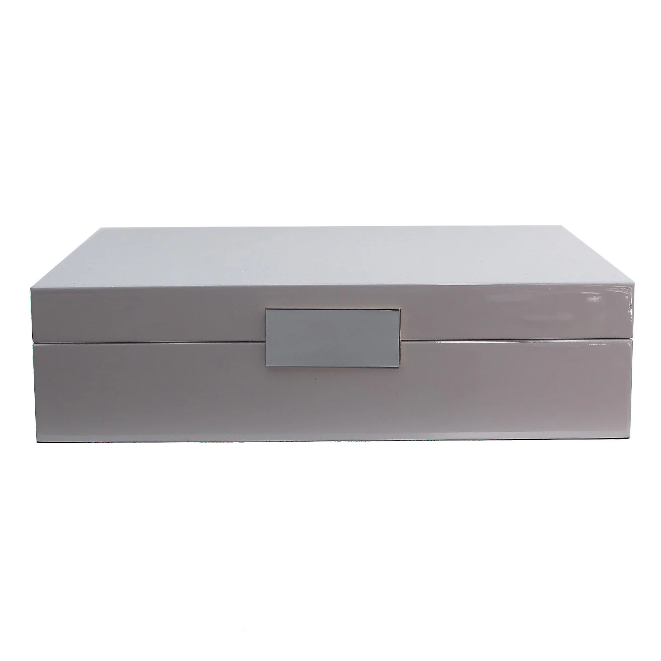Large Chiffon Grey & Silver Watch Box - Image 3