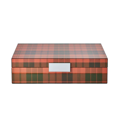 Large Ross Tartan Box with Silver - Image 2
