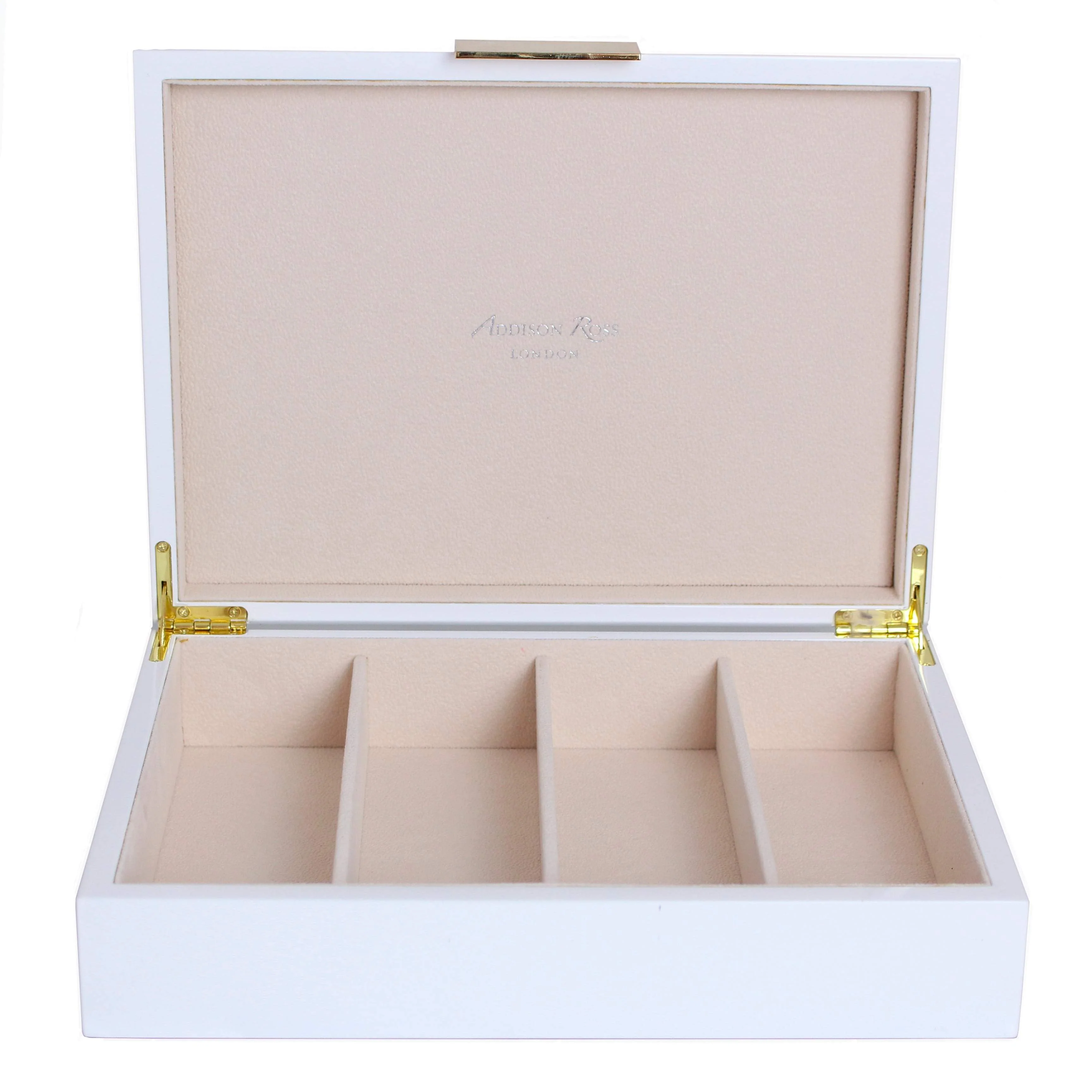 Large White & Gold Glasses Box
