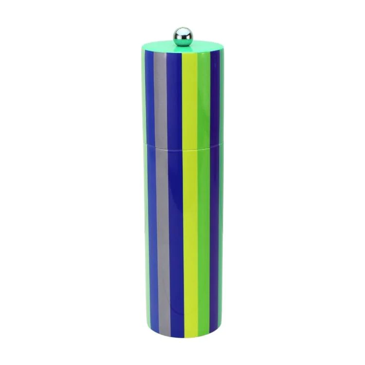 Multicoloured Striped Column Salt or Pepper Mill - Image 2
