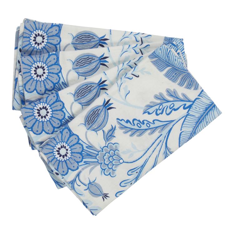 Palm Beach Blue Napkins – Set of 4 - Image 2