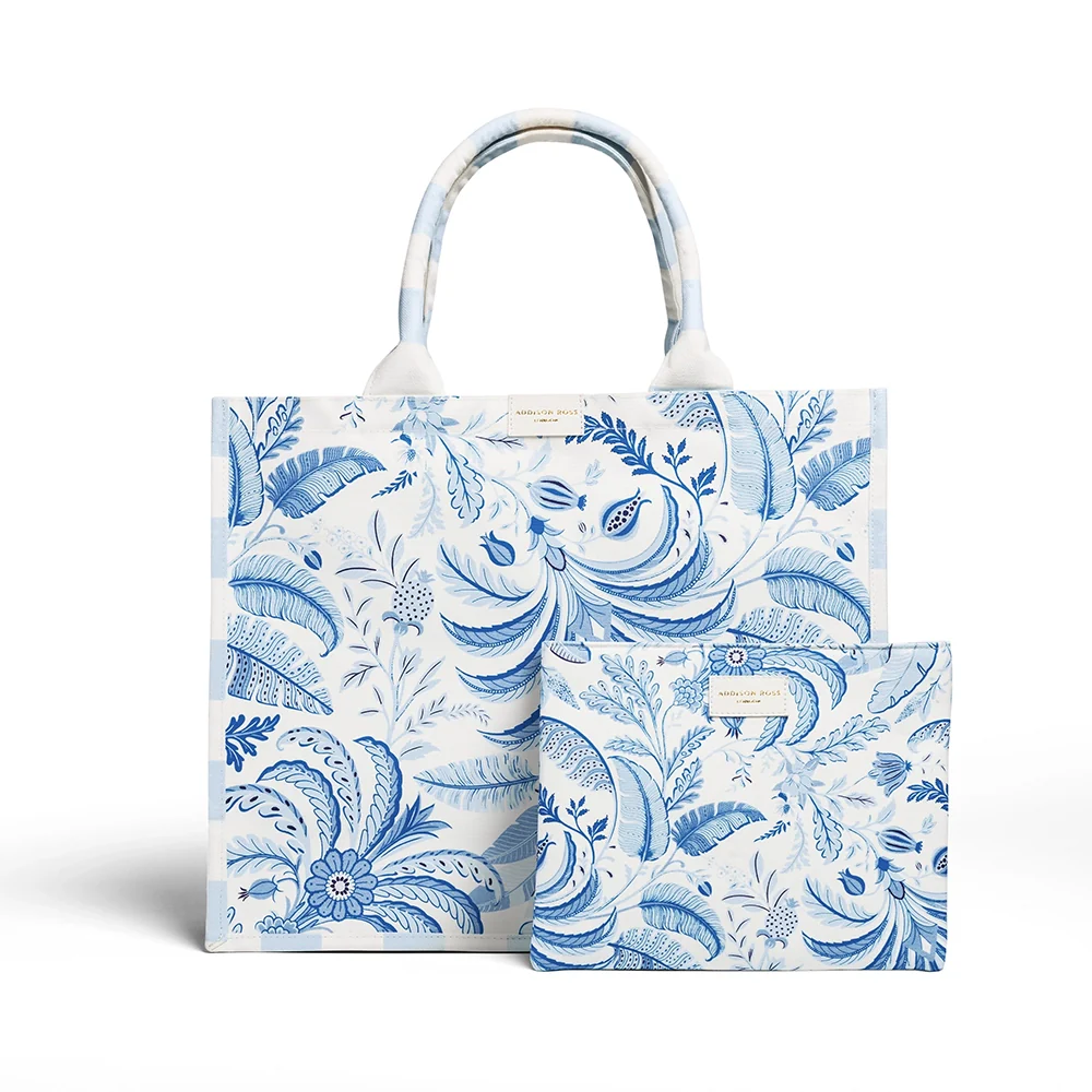 Palm Beach Blue Tote Bag - Image 2