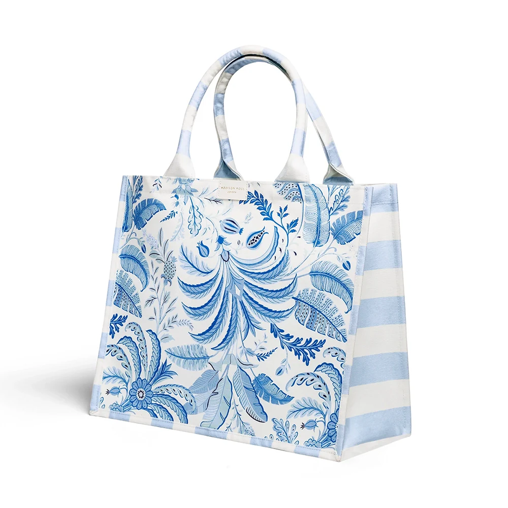 Palm Beach Blue Tote Bag - Image 5