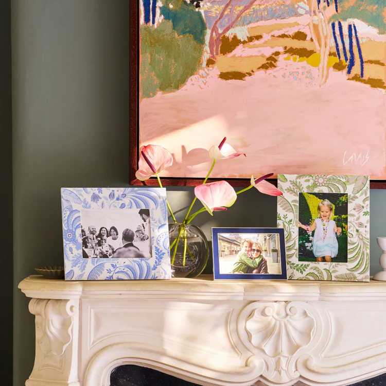 Palm Beach Blue Lacquer Photo Frame - Image 3
