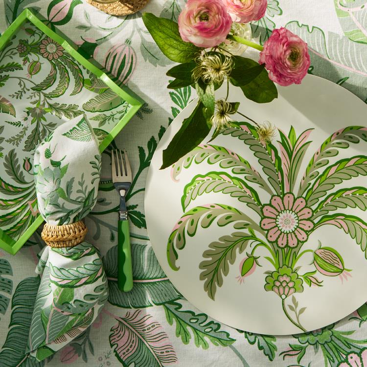 Palm Beach Green Lacquered Scallop Small Tray - Image 2