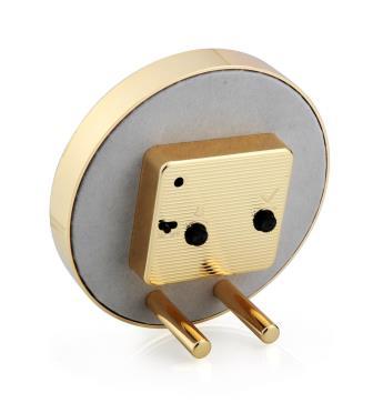 Pastel Pink & Gold Silent Alarm Clock - Image 4
