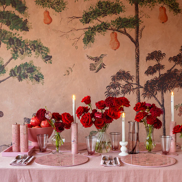Pink Chinoiserie Coasters - Set of 4 - Image 2