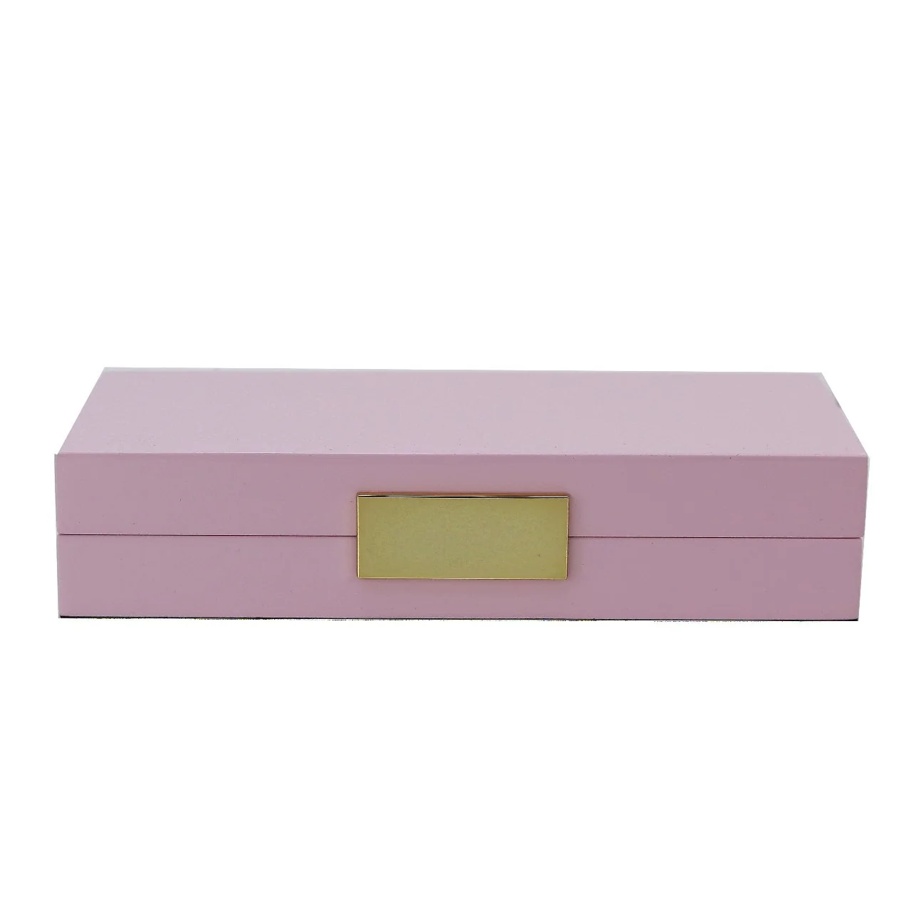 Pink Lacquer Box With Gold