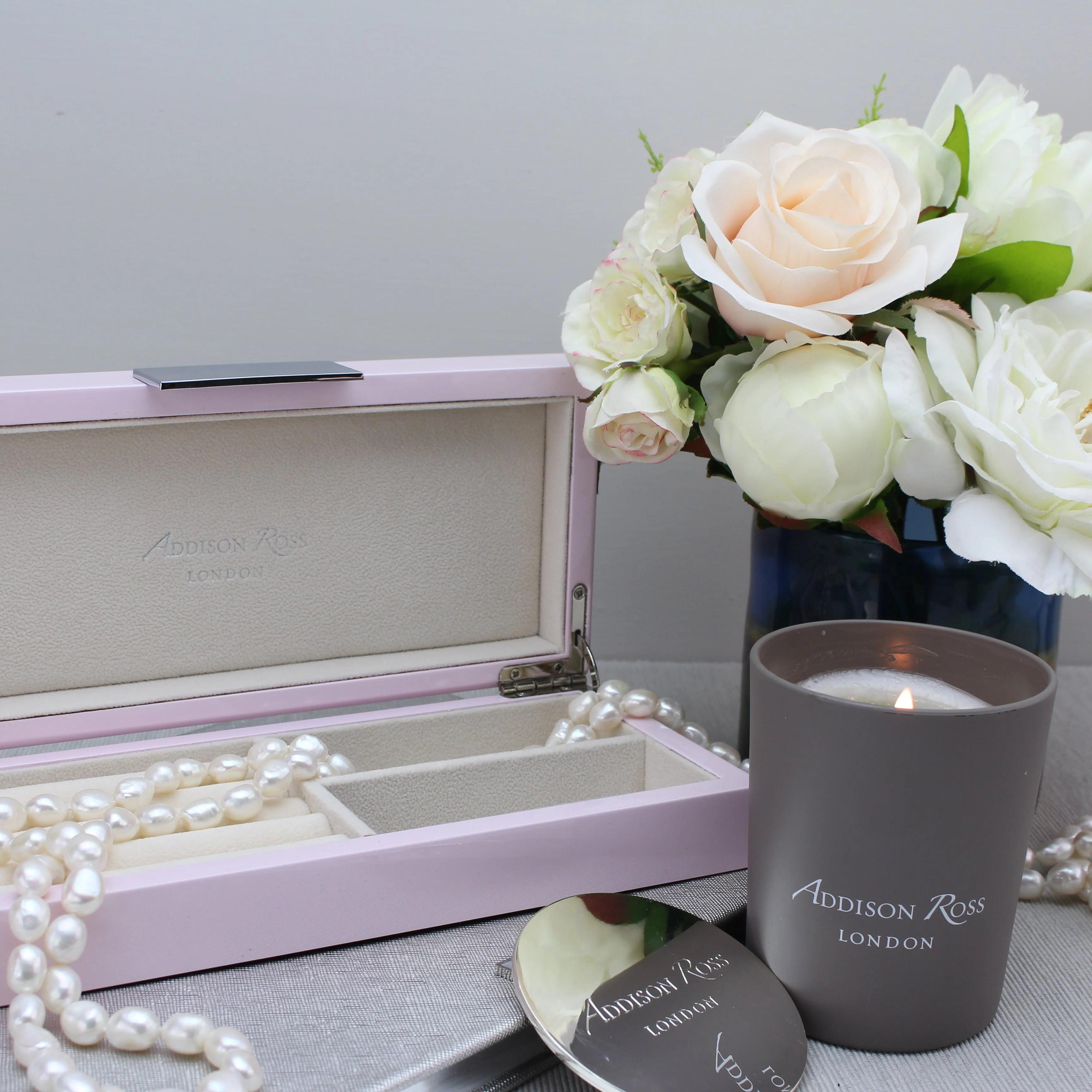 Pink Lacquer Box With Silver - Image 3