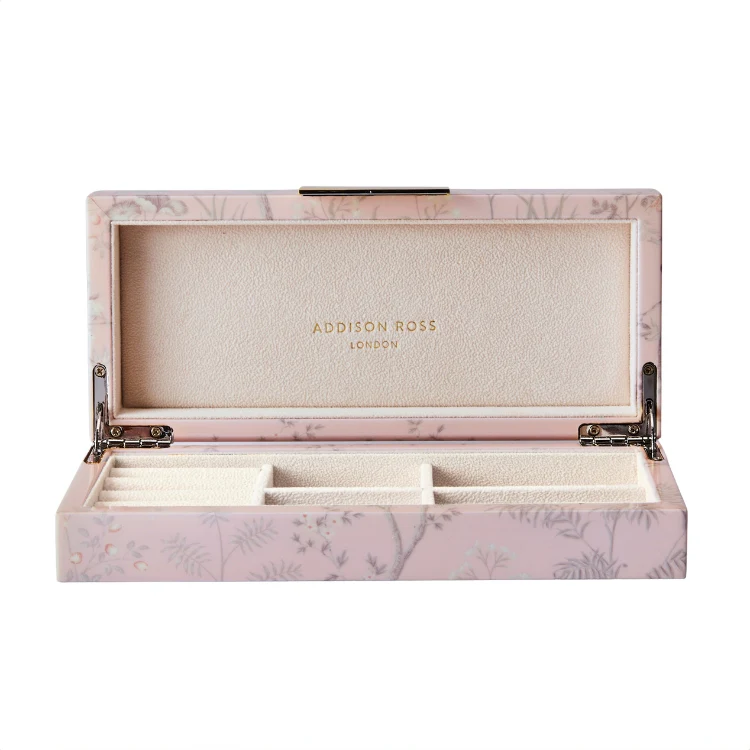 Pink Chinoiserie Box with Silver - Image 2