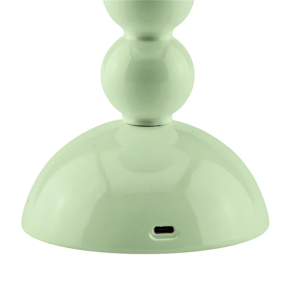 Sage Lacquer Rechargeable Bobbin LED Lamp - Image 3