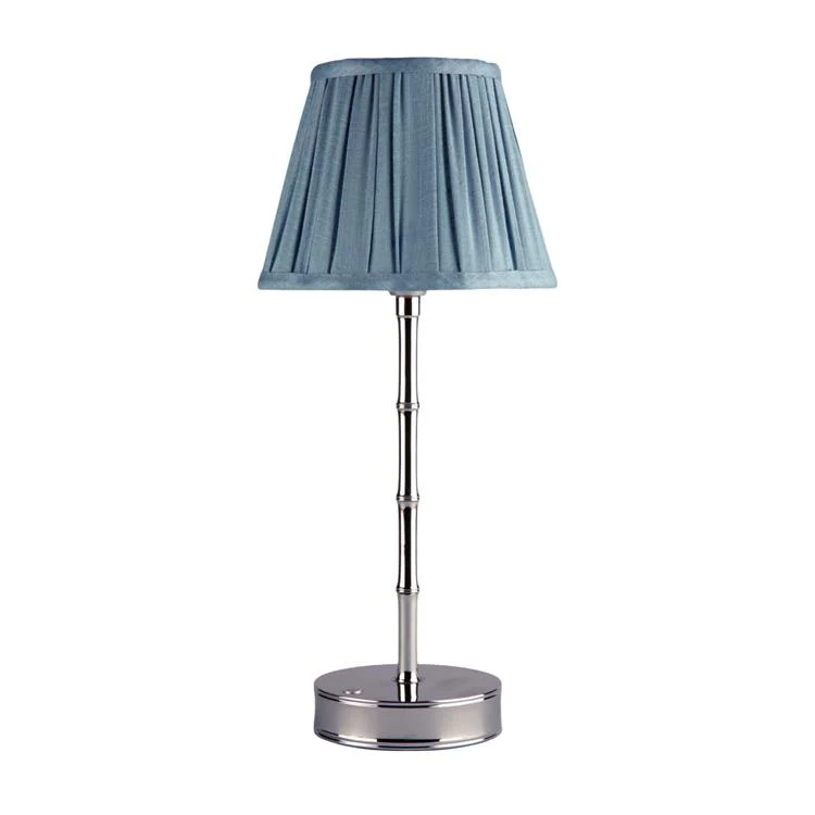 Chambray Blue Scallop Lampshade - 16cm - Image 4