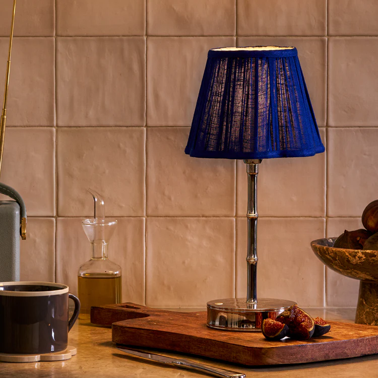 Cobalt Blue Scallop Lampshade - 16cm - Image 2