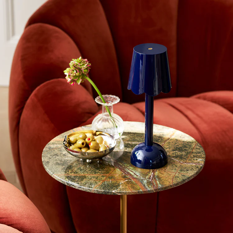 Navy Scallop Rechargeable LED Lamp - Image 4