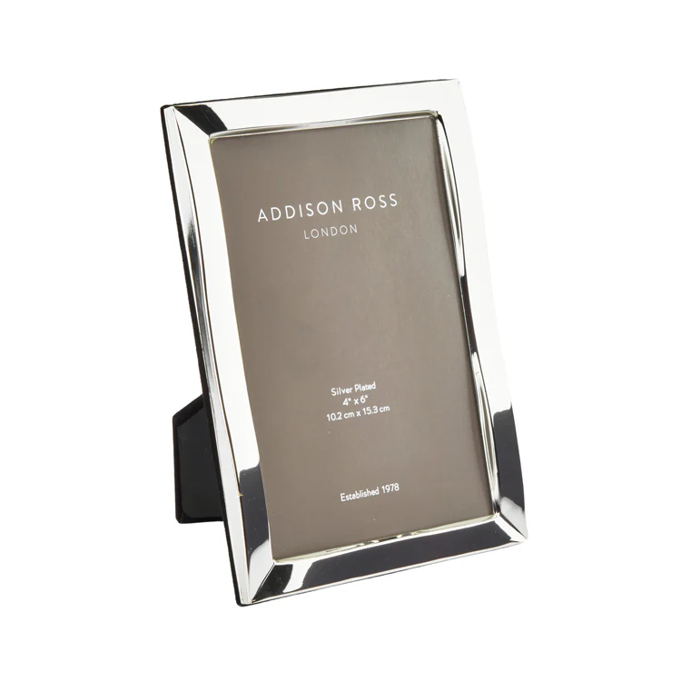 Silver Plate Wave Photo Frame