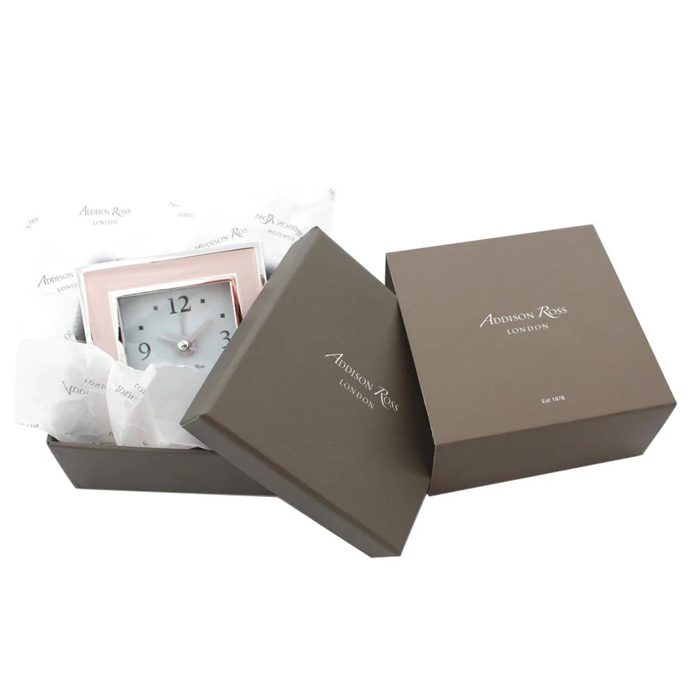 Toscana Midnight Square Silent Alarm Clock - Image 3