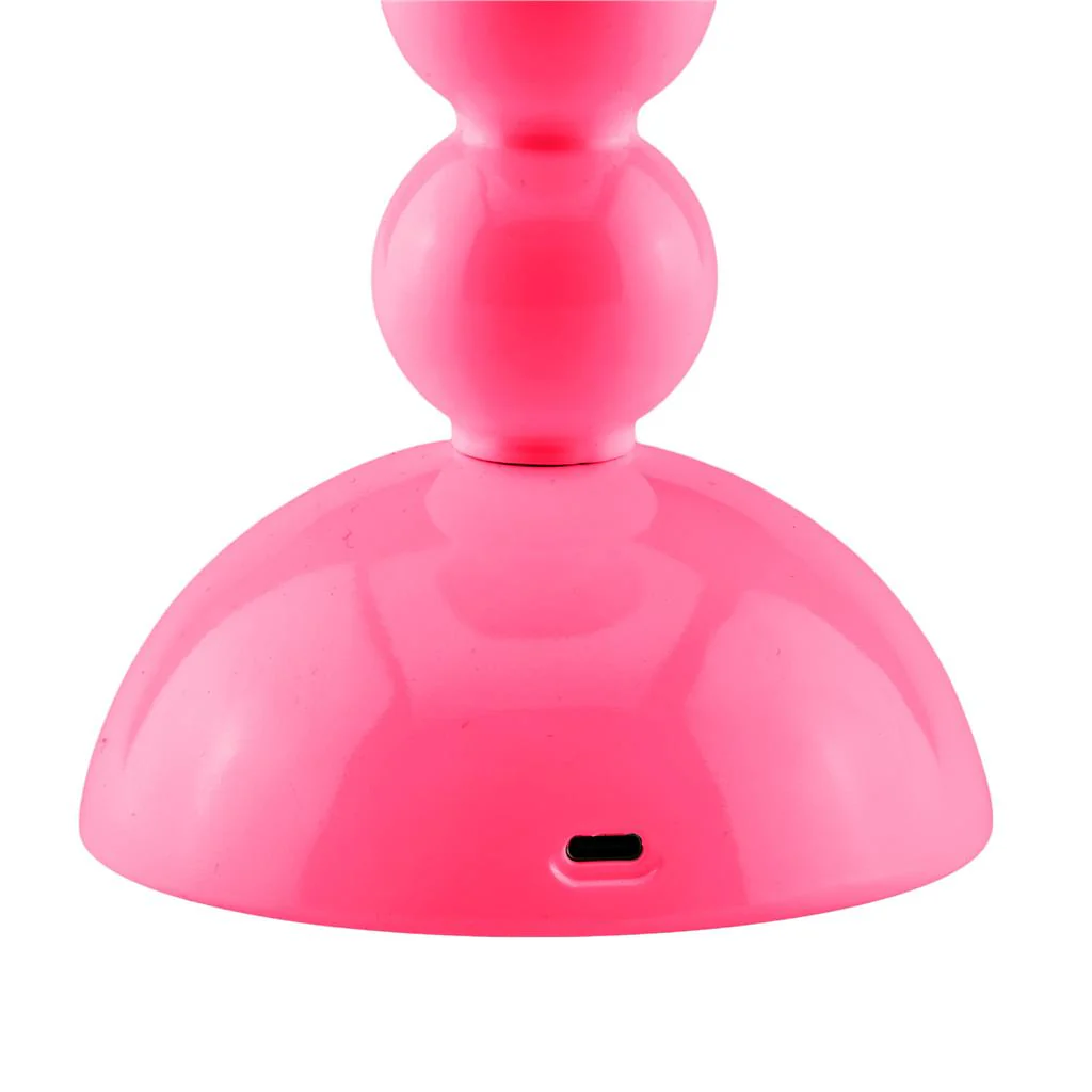 Watermelon Lacquer Rechargeable Bobbin LED Lamp - Image 3