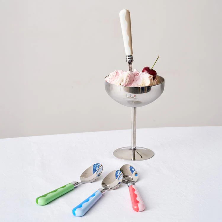 Wave Cutlery - Cappuccino & White (16‑Piece Set) - Image 4
