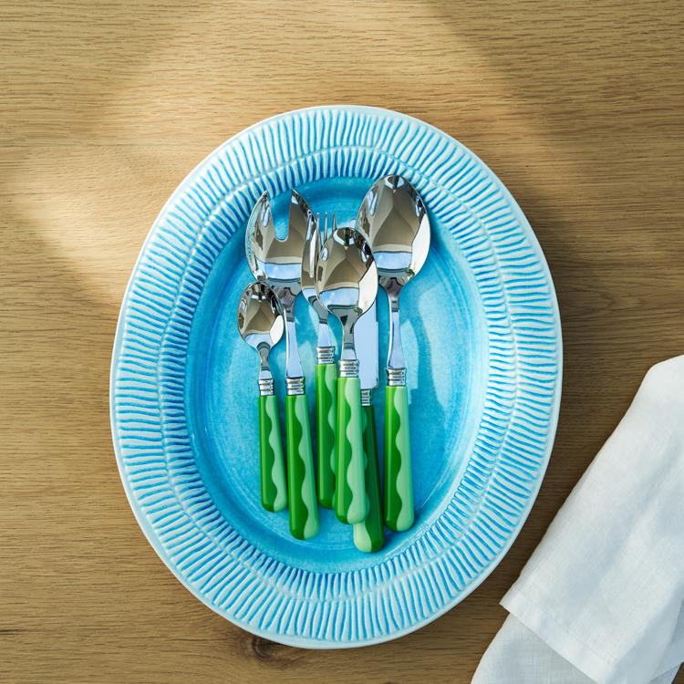 Wave Cutlery - Leaf & Apple Green (16‑Piece Set) - Image 3
