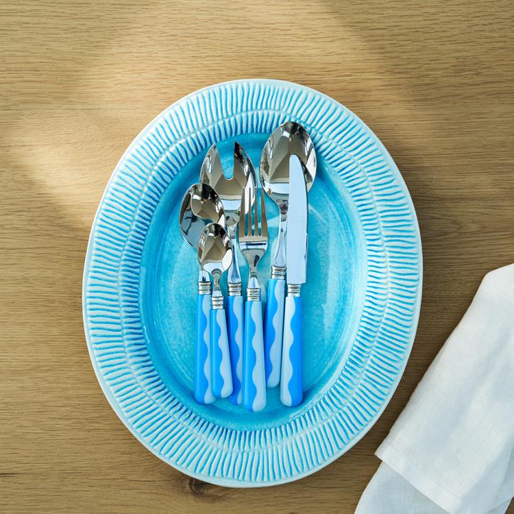 Wave Salad Servers - Periwinkle & Blue (2‑Piece Set) - Image 3