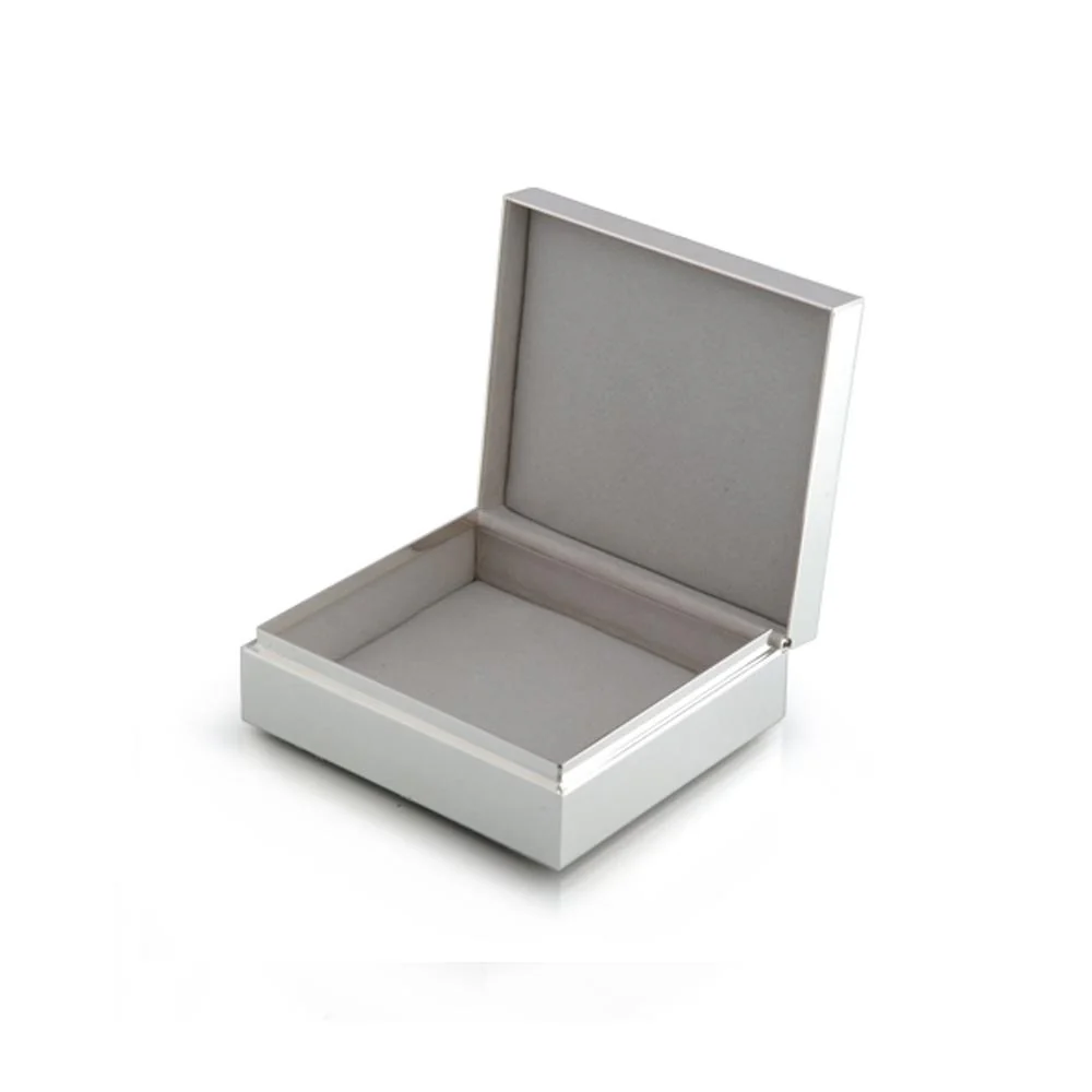 White Enamel & Silver Box - Image 3